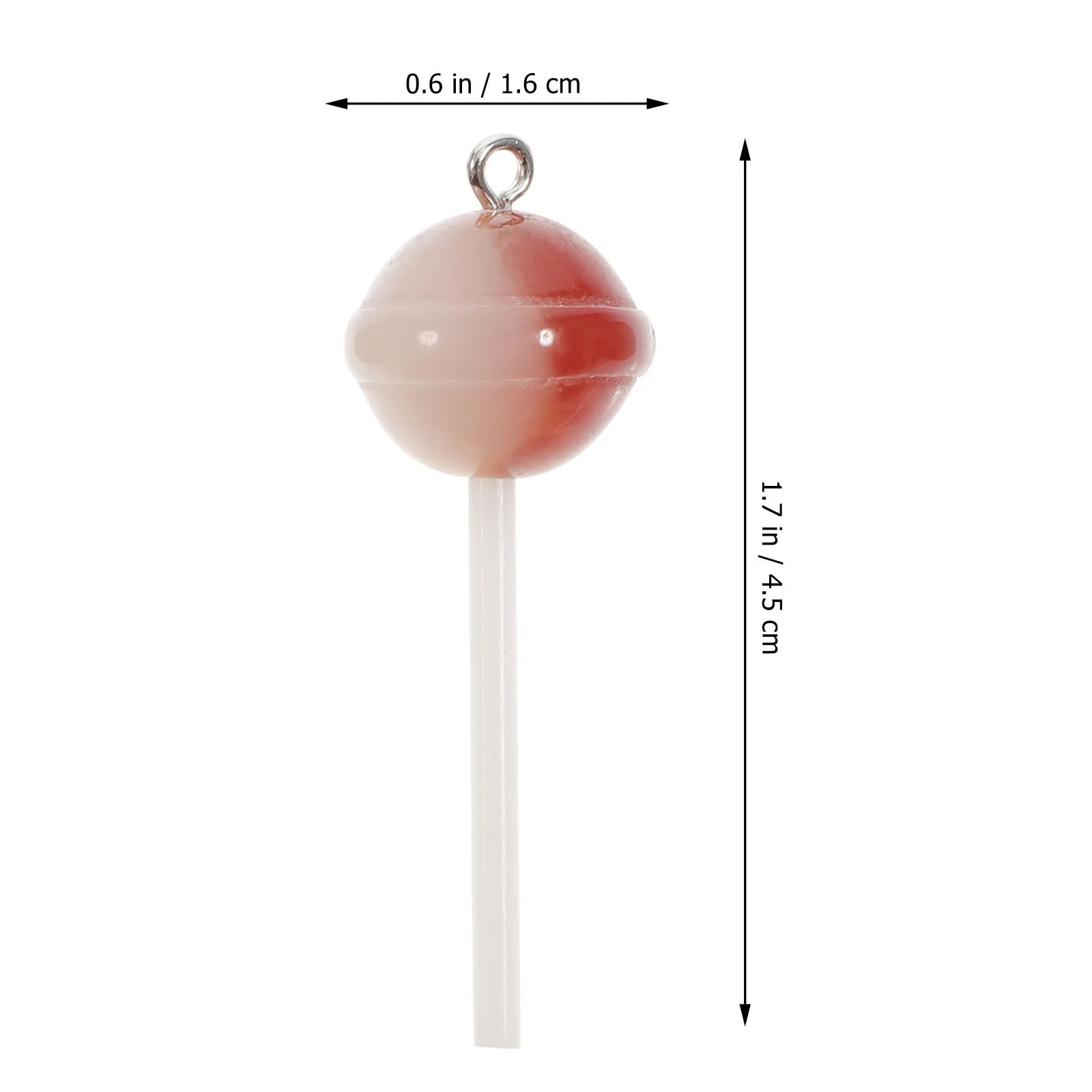 

20 Pcs Lolly Pops Mini Charms for Jewelry Making Necklace Keychain Candy Lollipop Keychains
