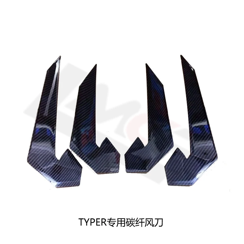 

Suitable for TYPER front bumper modification for 10th generation Civic, decorative spoiler TR body kit with carbon fiber pattern