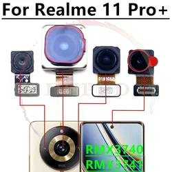 Rear Camera For Realme 11 Pro+Plus RMX3740, RMX3741 Original Mian Back Front Selfie Camera Module Flex Cable Parts Repair Parts