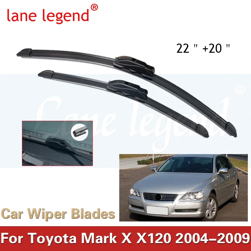 

For Toyota Mark X X120 2004 2005 2006 2007 2008 2009 Accessories Universal Windscreen Wipers Blades Front Window Cutter U J Hook