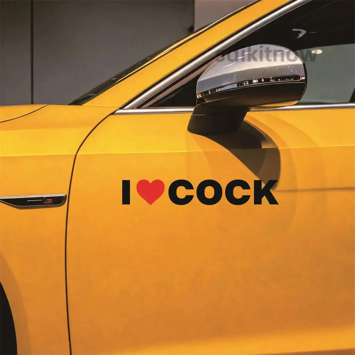 I Love Cock Funny Pun Car Sticker Vinyl Decal Prank Joke Bumper homosexual Gay Window Waterproof Auto Accessories Adult Humor