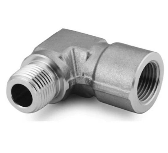 SS-6-SE Stainless Steel Nominal Pipe Joint Internal and External Thread Elbow 3/8 in. NPT3/8