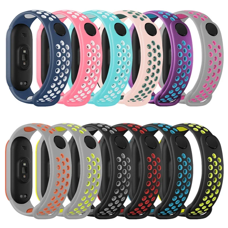 Watchbands For Xiaomi Mi Band 7 6 5 4 3 starp Wristband Silicone Bracelet Wrist Straps combination Smartwatch Accessories