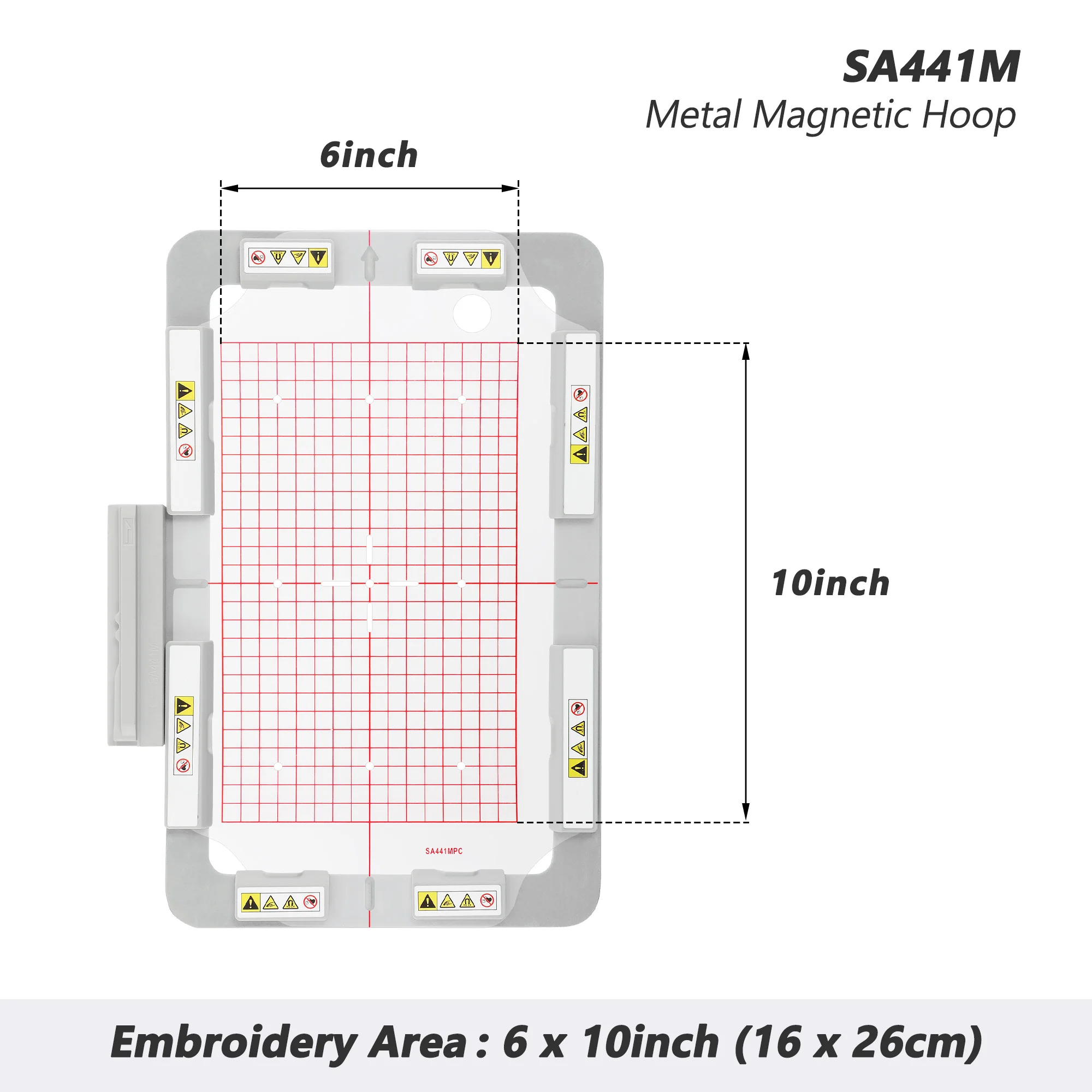 

Магнитный пяльцы для вышивания SA441MK 6x10 дюймов 160x260 мм подходит для Brother Innovis 5000/4000/Duetta 4500 Innovis V5/V3/V7 2800/2500/1500
