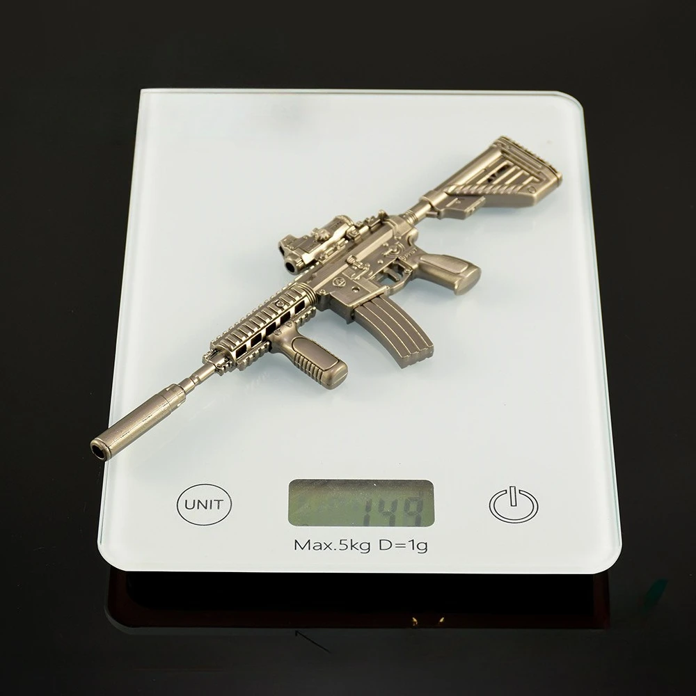 Peripheral de juego Delta Force de 20cm, modelo de Metal M416, accesorios extraíbles, adornos de decoración de escritorio, regalos de cumpleaños, Juguetes