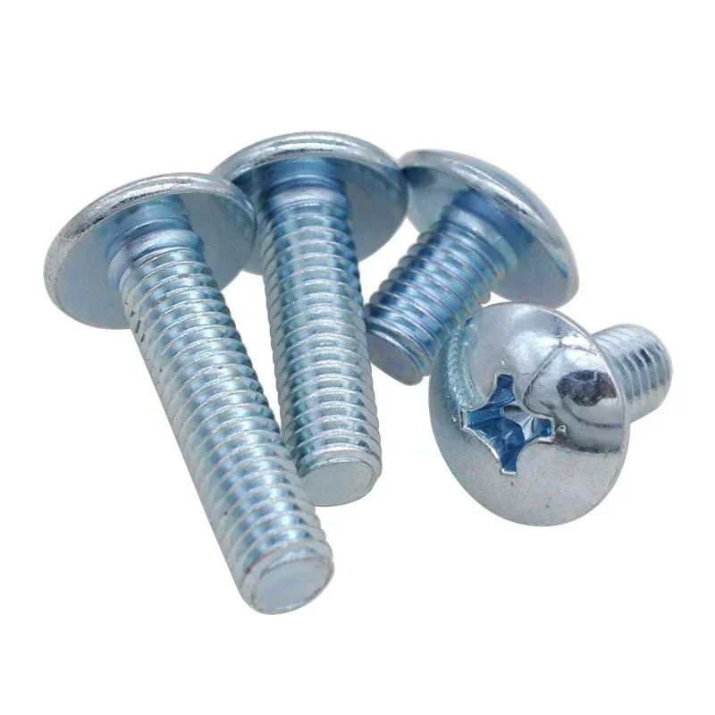 

bXnfpuLk 20pcs M5 carbon steel screw cross slot large flat head machine high quality bolt High brightness screws bolts 16mm-30mm