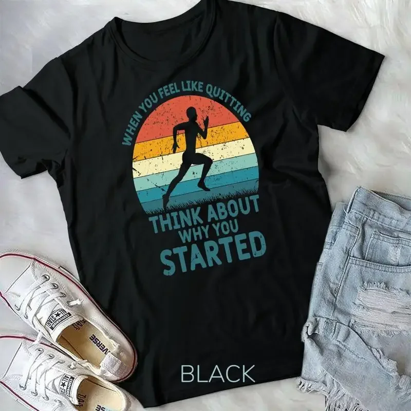 Retro Runner Vintage Runners Running Why You Started Gift T Shirt Unisex T shirt