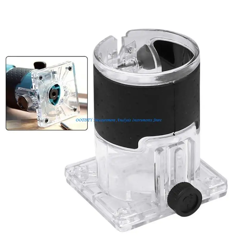 

367D Plastic Base Power Durable Trimmer Base Woodworking Trimmer Router Transparent