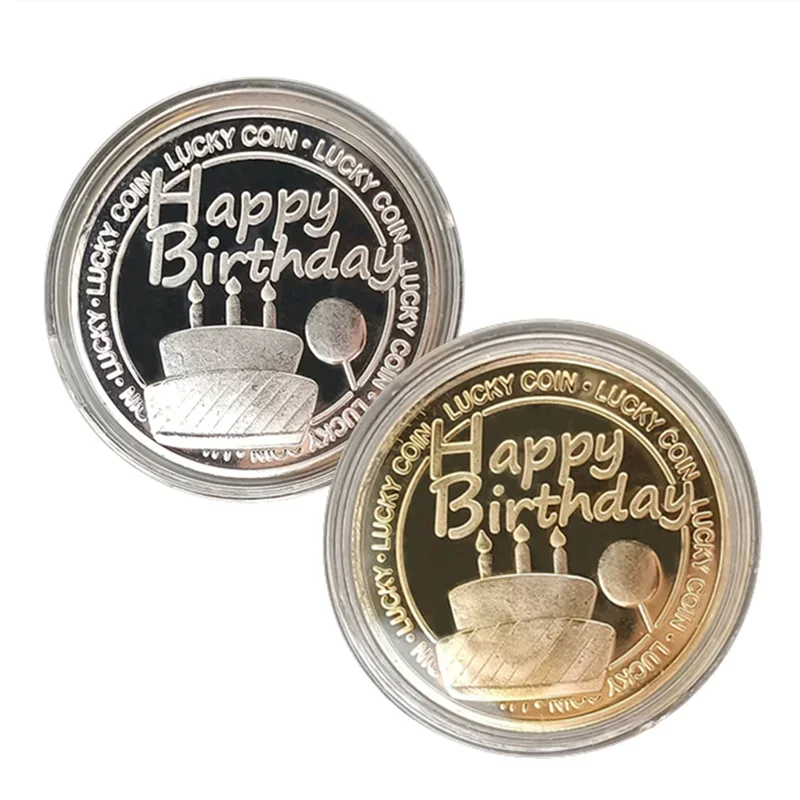 عملات عيد ميلاد سعيد ميدالية تذكارية عملات فنية إبداعية عملات محظوظة ميدالية عيد ميلاد عملة مجموعة فنية عملات معدنية هدايا