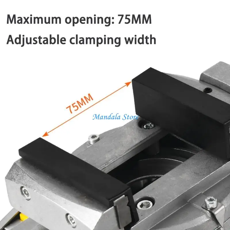 U2JC 작업장 효율성을 위한 이중 스케일 제어 및 90° 각도 조절 기능을 갖춘 경량 알루미늄 회전 베이스 드릴링 정밀 바이스