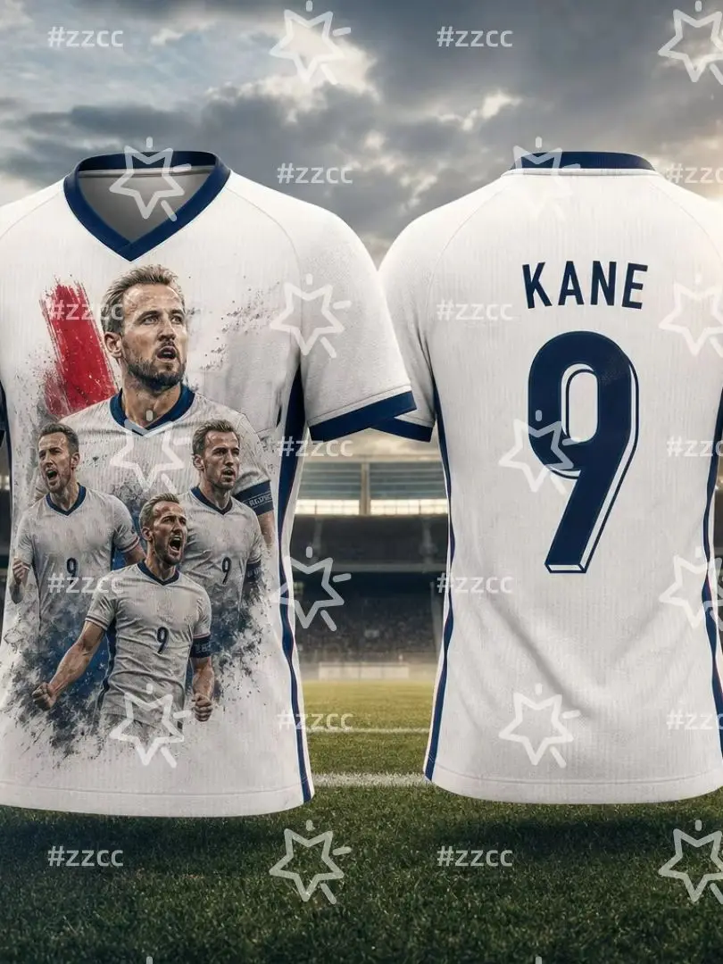AliExpress NONE 2026 England Football Jersey Kane No.9 Match Training Kit Summer Sports Men's T-Shirt Kid's Clothing Woman cycling jersey ﻿