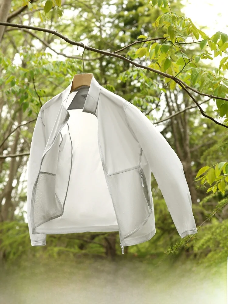 

Ultra-Thin 67g Breathable 3D Tailored Men's Outdoor Stand Collar Sun Protection Jaet ABC Series Spring Summer Youth Faion