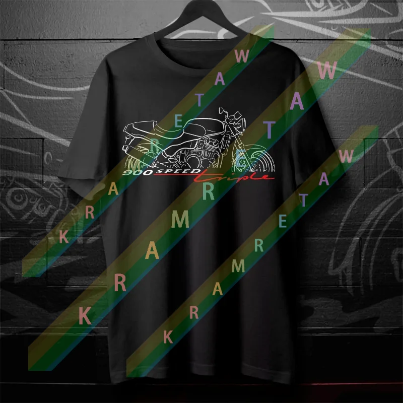 

2025 summer Triumphs Men T Shirt Casual Speed Triple 900 T309 Motorcycle T-shirt Graphic Summer 100% Cotton Cool Tee S-3XL