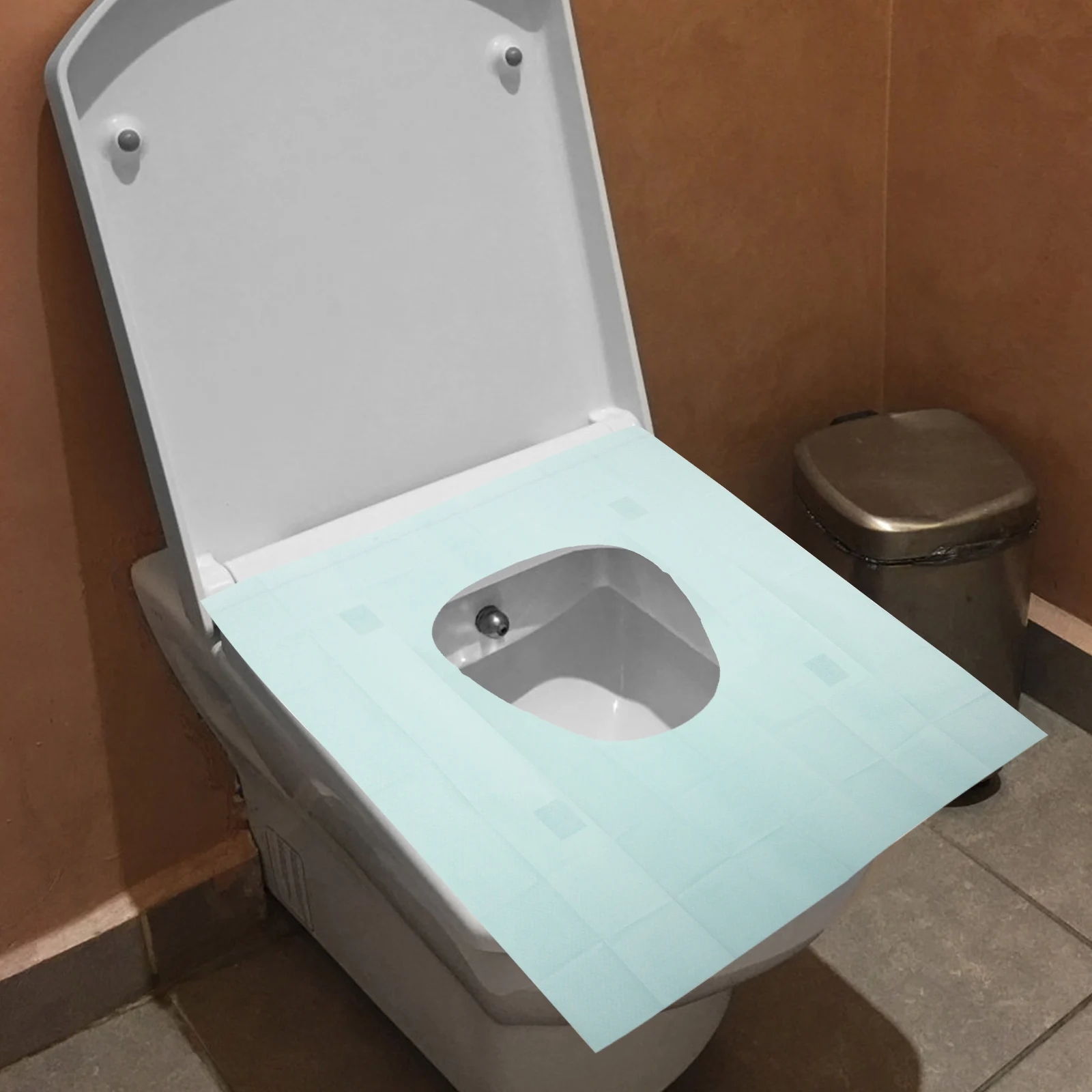 

50 Pcs Disposable Waterproof Toilet Seat Covers Portable Bathroom Supplies Lightweight Compact Design Premium Material Hygienic