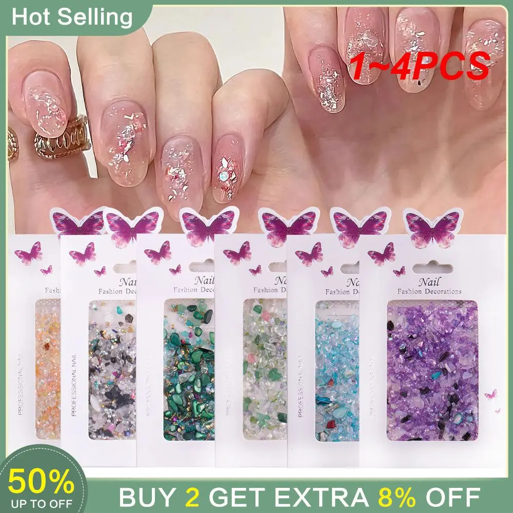 1~4PCS Nail Art Embellishment Decoration Sparkling Crystal Rhinestones Wear Resistance Nail Crystal Rhinestones Shiny