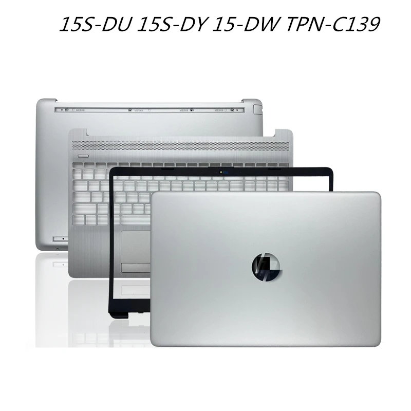 

New Laptop LCD Back Cover Screen Lid Topcase Top Cover For hp 15S-DU 15S-DY 15-DW TPN-C139 Bezel Front Frame