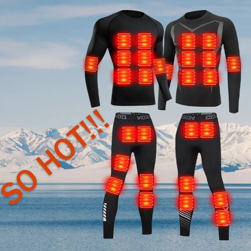 

2025 Thickened thermal underwear set, double the warmth, fearless of ice and snow, sports base layer, soft pajamas