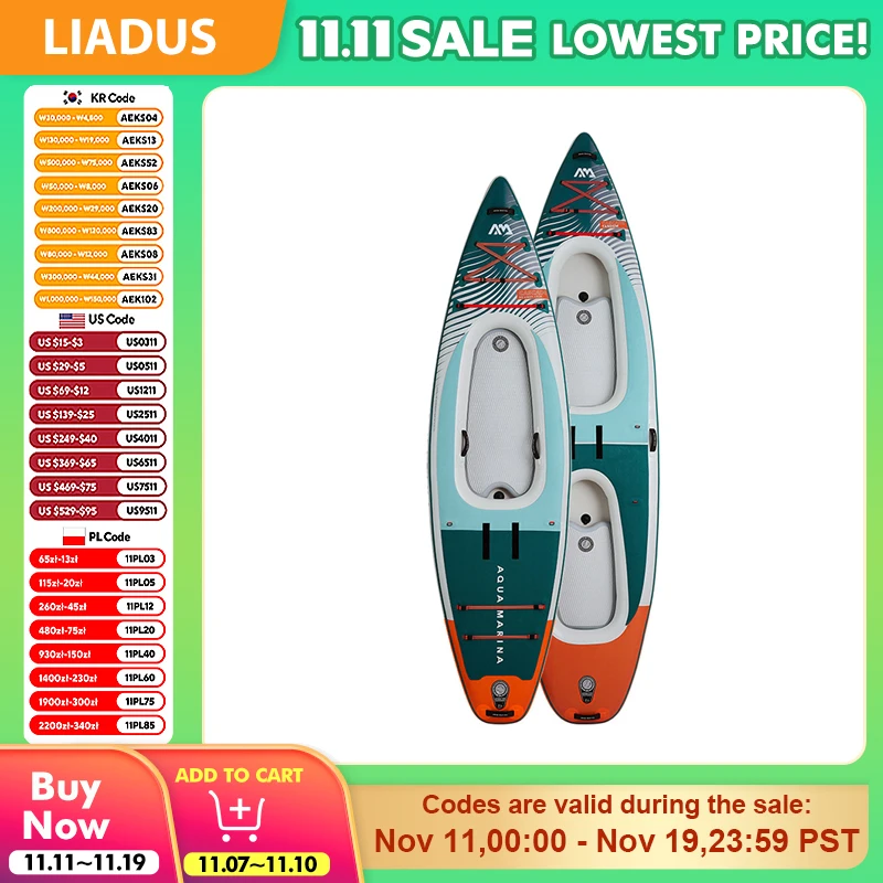 

Canoeing SUP Board Inflatable Paddle Board Non-Slip Surf Board Water Sport/Yoga/Fishing Kayak Surf Set with Pump Carry Bag Leash
