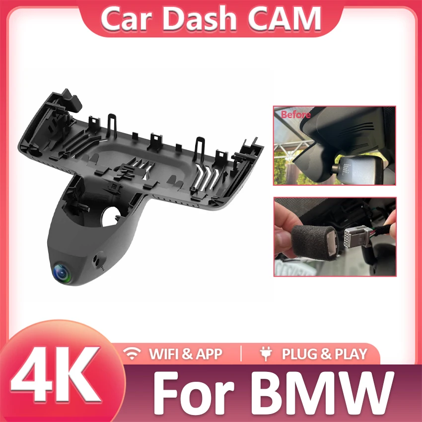 

Plug and Play Car DVR 4K HD 2160P Video Recorder Dash Cam Camera For BMW X5 X7 3 Series M F98 G01 G02 G05 G07 G20 G21 G80