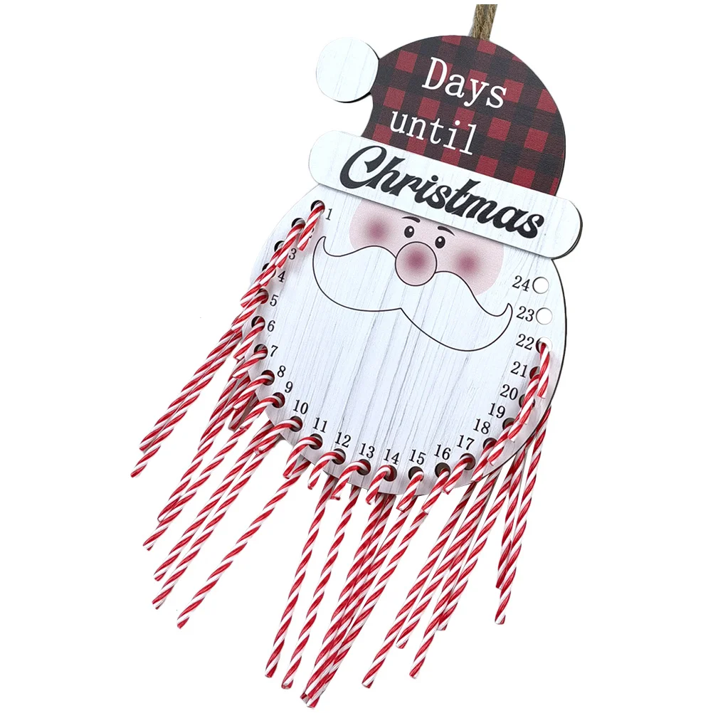

Christmas Santa Hanging Advent Calendar Decorative Door Pendant Wall Wall Hanging Calendar Xmas Decor Christmas Door Pendant