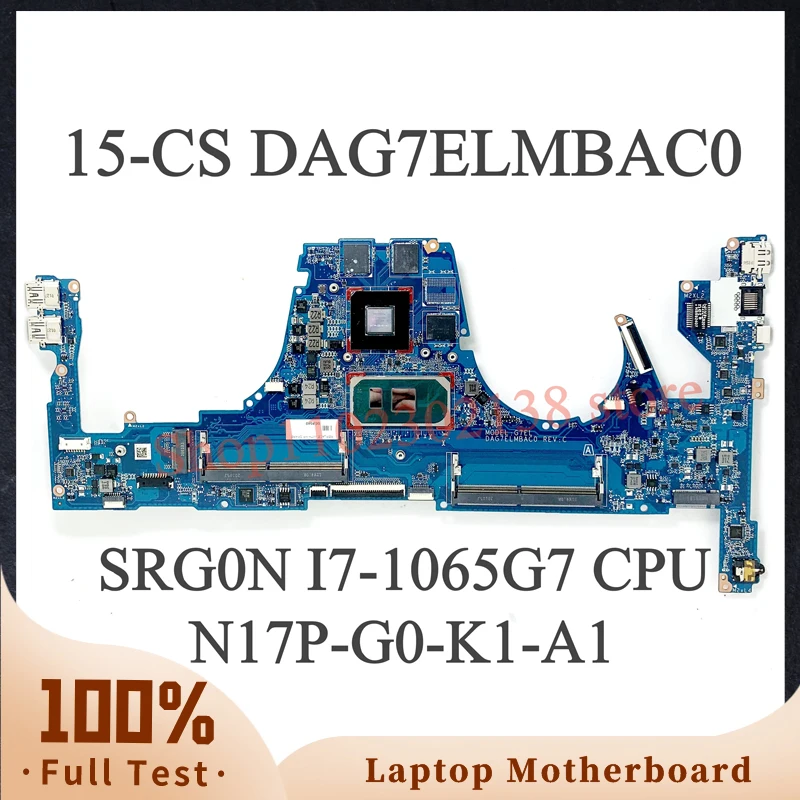 

L67280-601 L67280-501 с SRGKL I5-1035G 1 CPU для HP 15-CS материнская плата для ноутбука DAG7ELMBAC0 L67280-001 100% протестирована