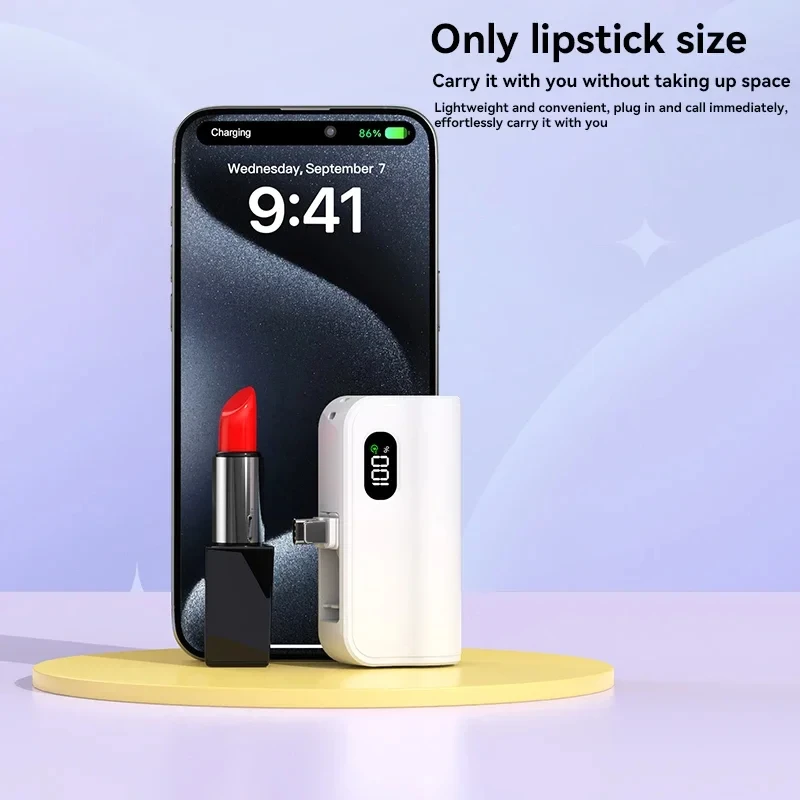OnePlus Mini Power Bank 50000mAh 2-in-1 Large Capacity Digital Display Portable Fast Charging External Battery for Iphone Xiaomi image 4