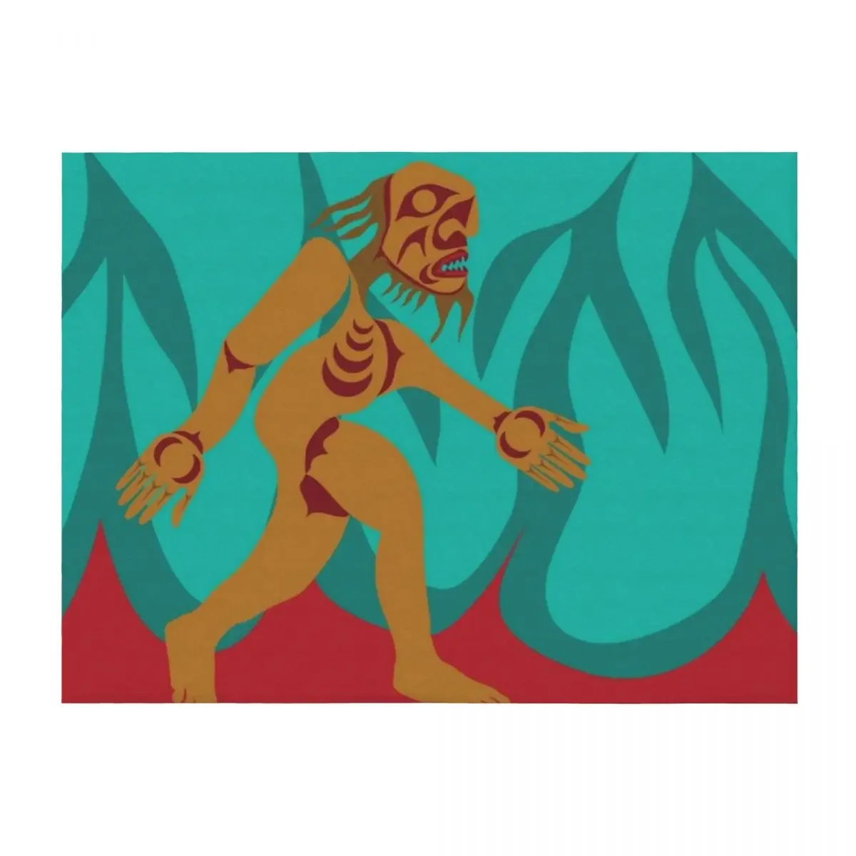 

Sasquatch Throw Blanket Hairy Flannel Bed Soft Blankets