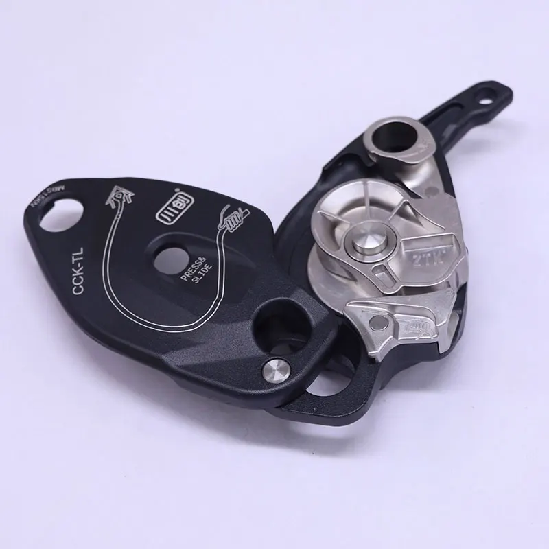 PeakSeek CCK-TL Rope Descender Climbing & Rappelling Device with 250KG Load Capacity for 9.5–12mm Ropes