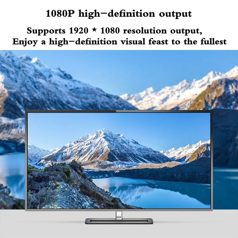 Type-C to VGA, DVI Adapter Cable, Laptop to Projector, Monitor, TV Screen Projection, Same Screen High-Definition Video Cable
