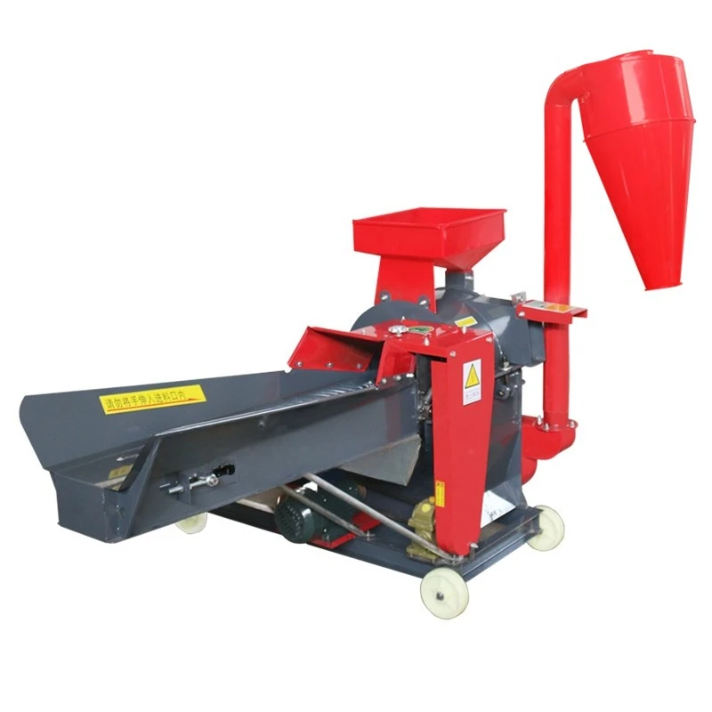 Forage beater New dry and wet dual-purpose breeding feed grinder manufacturer forage household grass shredder straw