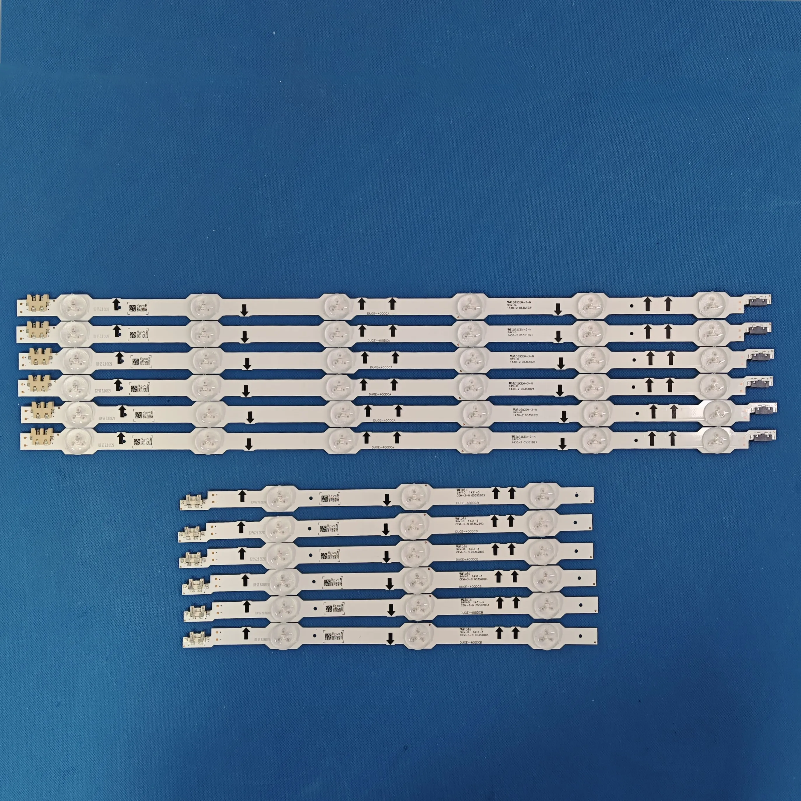 12pcs LED bar for  UE40H7000AT UE40HU6900D UE40HU6900S UE40HU6900U DUGE-400DCA 400DCB-R3 2014SVS_UHD_40_3228_R03 L06