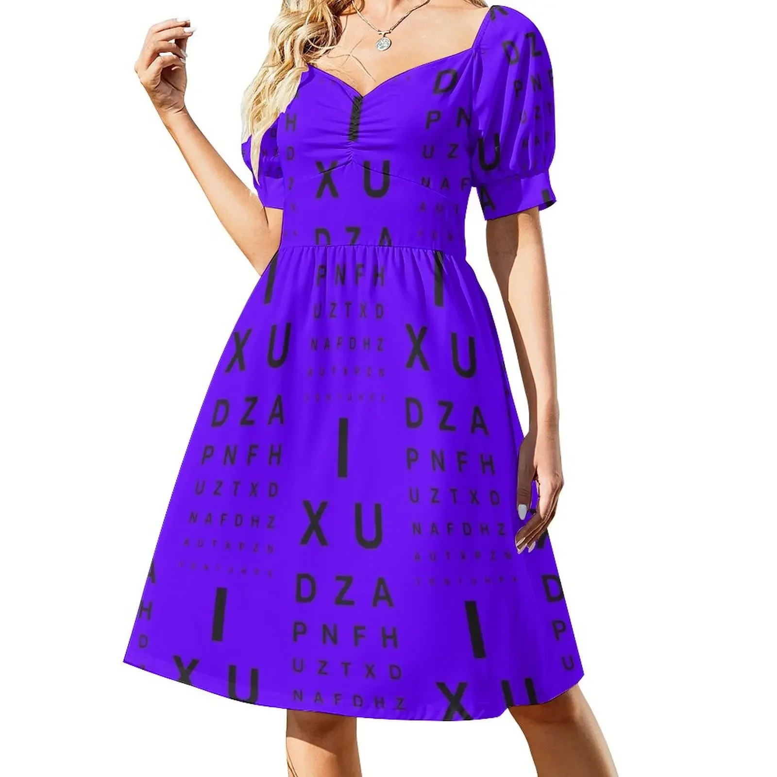 

Eye Test Short-Sleeved Dress summer dresses womens 2025 women's summer dresses 2025