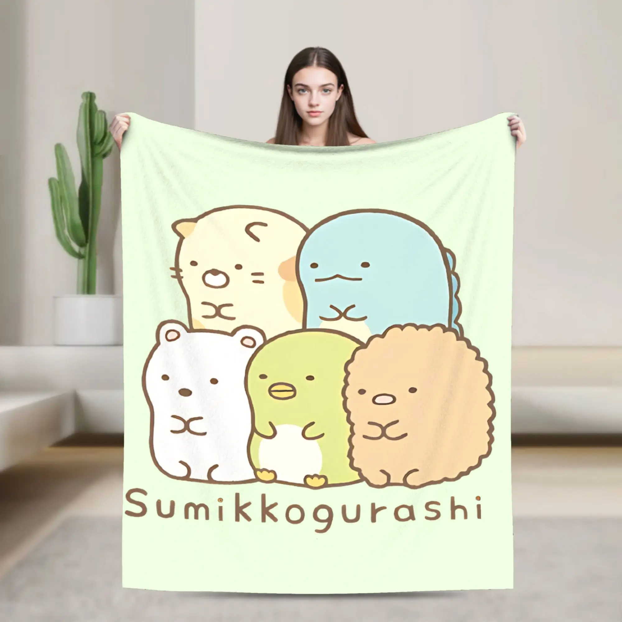 Charming Sumikkos Gurashis Group  Blanket  Fleece Awesome Warm Throw Blankets for Bedding Lounge Decoration