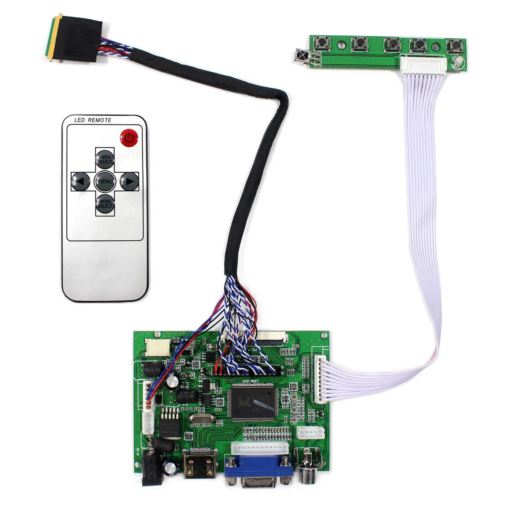 

HDMI VGA 2AV LCD Controller Board For 7inch HV070WS1-105 LCD Screen