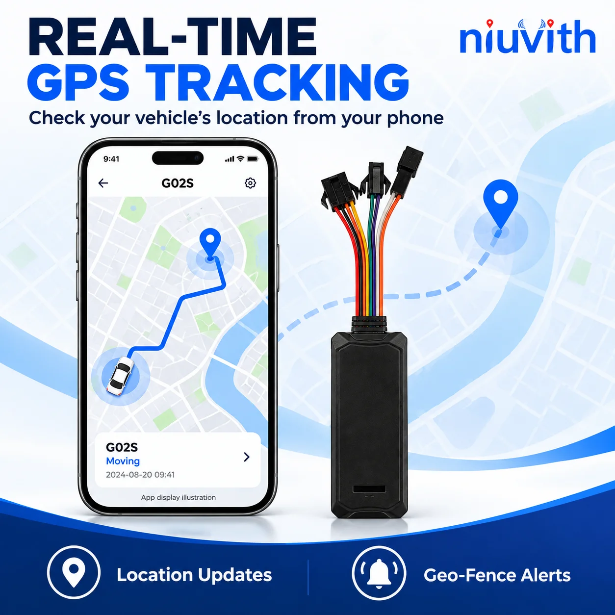 G02S GPS Vehicle Tracker Real Time Tracking Geo Fence Alerts Remote Fuel Power Control for Cars Fleet Logistics Management
