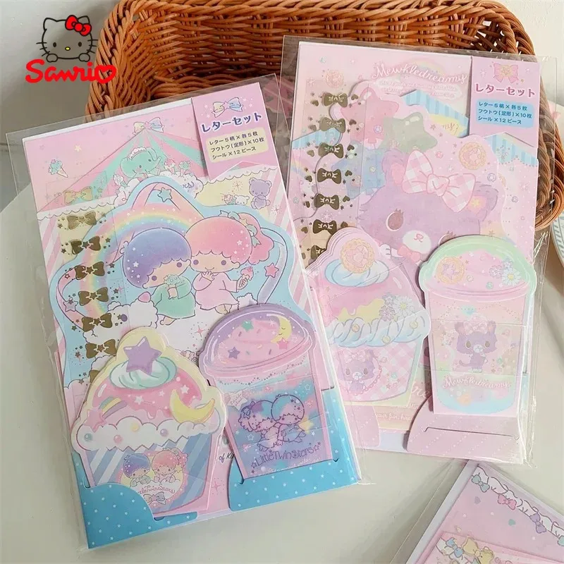 Neues Hello Kitty My Melody Cinnamoroll Little Twin Stars Couple Friend Kulomi Briefpapier- und Umschlagset, Spielzeugartikel