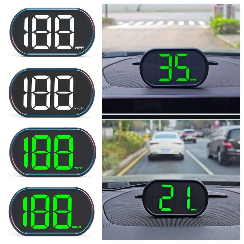 KMH/MPH GPS عداد السرعة الرقمي للسيارة التوصيل والتشغيل العالمي HUD سيارة رئيس يصل العرض المحمولة التوافق متعدد الاستخدامات #3