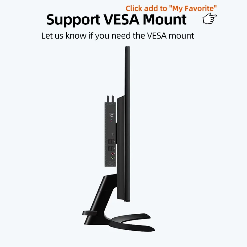 الجملة الأساسية I3 I5 I7 HM65 لينكس Win7 Win10 WIFI بلوتوث مكتب شخصي صغير الأعمال كمبيوتر صغير مع مروحة #5