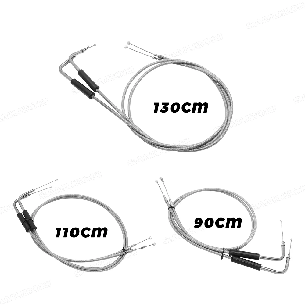 Weaving Steel Wires Throttle Cable Case for Harley Sportster XL1200 883 Dyna Road King Electra Glide