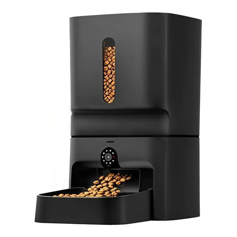 

STLF AF1.7L Eco-Friendly Automatic Pet Feeder Plastic Smart Bowl Solid Pattern Rotatable Cat Teaser Timer Charge-Powered f