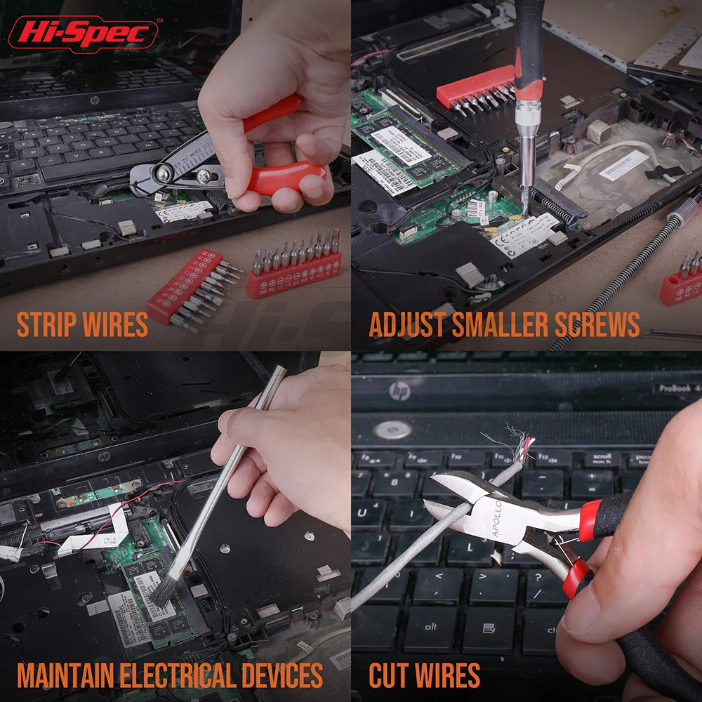 Hi-Spec 73PCS Multifunction Precision Driver Set for Laptop And Mobile Phone Repair with Pliers Screwdriver Bits Tweezers