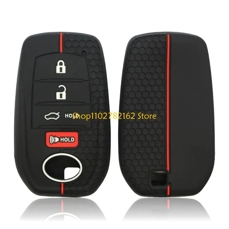 547B Waterproof Shockproof Silicone Protective Case For Car Keys With 4 Button Functionality