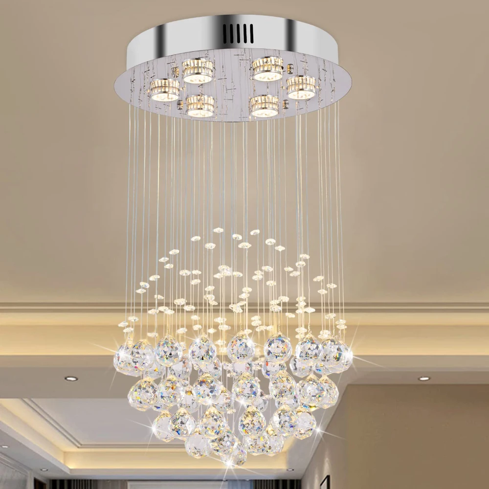 Modern Chandelier Crystal Chandeliers Home Decor For Living Room Bedroom Kitchen Pendant Lamp Indoor Lighting LED Fixture Lights