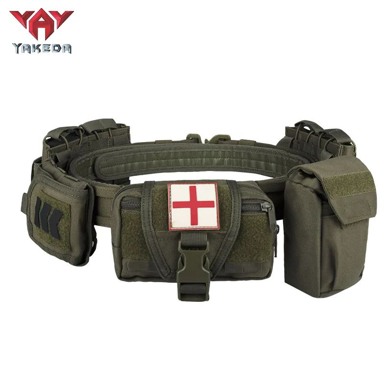 Yakeda Gear Gebruikersuitrusting Buiten Zwart Jacht Tactiek Rechtshandhaving Dienst Beveiliging Verkeer luchtbuksriem airsoft uitrusting Camo