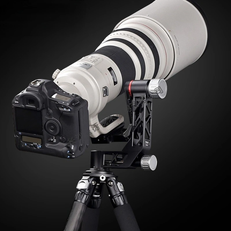 Cabezal de cardán profesional de alta resistencia, soporte panorámico de 360 grados para trípode, cámara DSLR, teleobjetivo