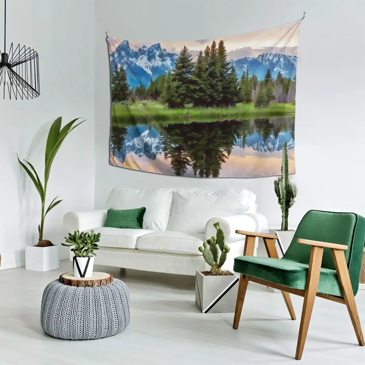 

Wyoming, Grand Teton National Park Tapestry Custom Decoration Aesthetic Home Decoration Tapestry