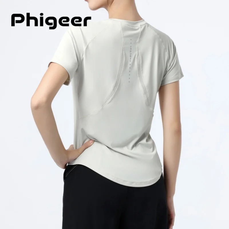 

Женские спортивные рубашки DRUR для занятий йогой, дышащие быстросохнущие топы с короткими рукавами для фитнеса и бега, повседневная спортивная футболка для занятий спортом