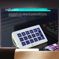 Ajazz Akp153 Desktop Controller Console Panel Programming Shortcut Key 15-Key Keyboard Wired Pc Replacement For Mac Windows-B-N3