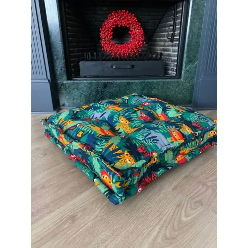 Cotton Shop Green Forest Biscuit Floor Cushion-Pallet Cushion