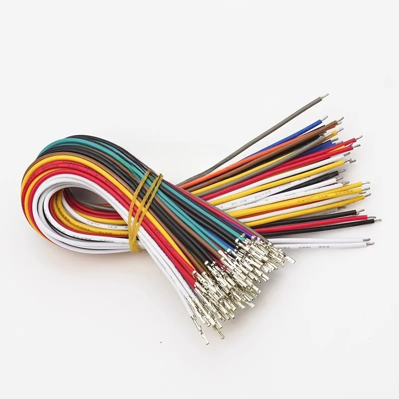 10PCS/lot MX3.0 Male Female Terminal Line Single-end Terminal 1007-22AWG Line Wire Tail Tinned Single Wire Harness 10/15/20/30cm